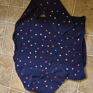 H&M Girls Sweater With Glitter Hearts